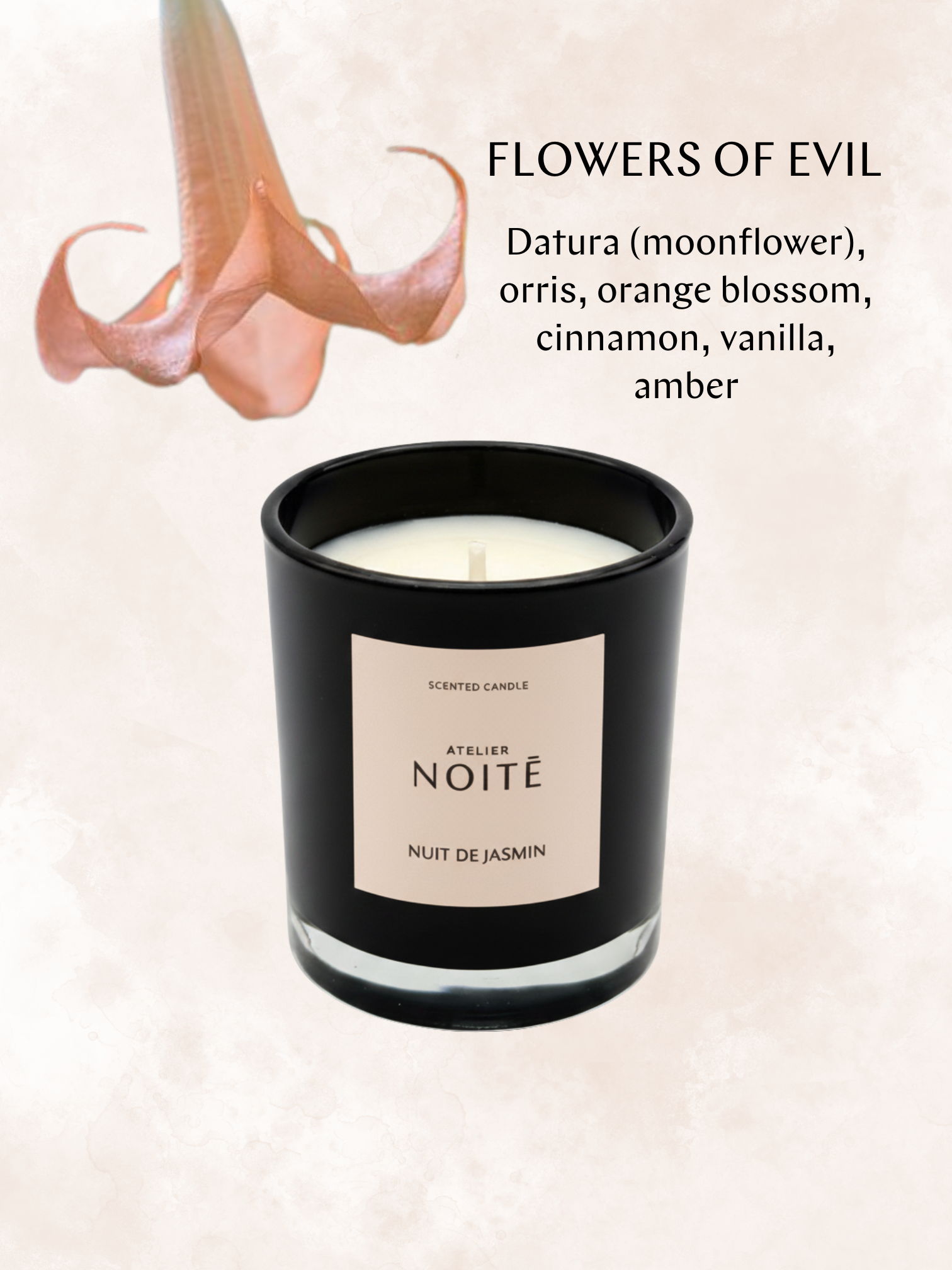 FLOWERS OF EVIL VOTIVE CANDLE