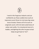 FLOWERS OF EVIL CANDLE