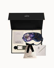 Atelier Noitē eye mask and other items in a box on a white background