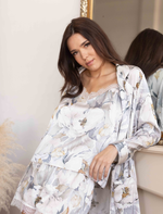 MOONLIGHT POPPY SILK ROBE