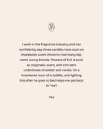 FLOWERS OF EVIL CANDLE