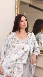 MOONLIGHT POPPY SILK ROBE